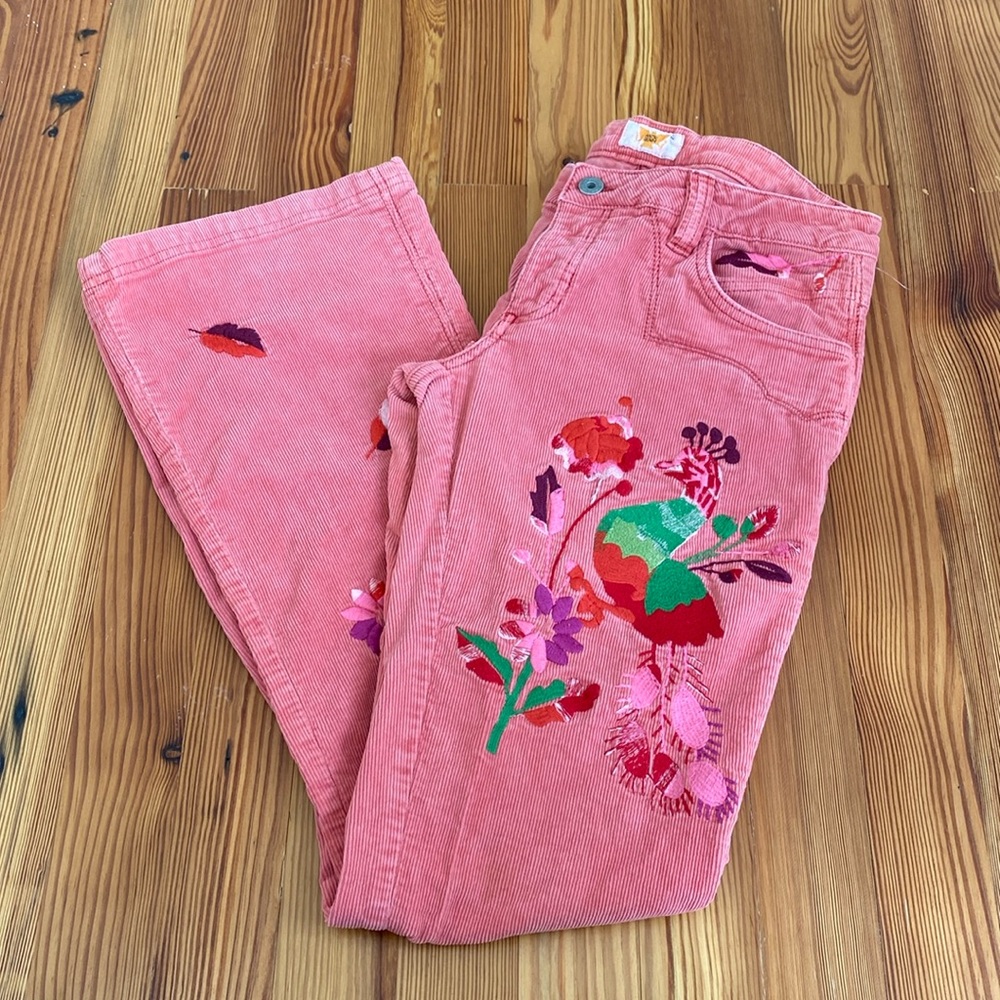 Antik Denim embroidered corduroy jeans